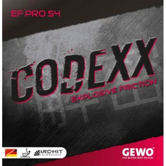 Table Tennis Rubber: Gewo Codexx EF Pro 54