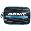 Table Tennis Bat Case: Donic Double Wallet Pop – Black/Cyan