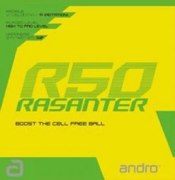 Table Tennis Rubber: Andro Rasanter R50 Rubber