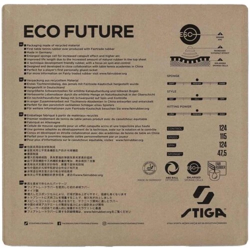 Table Tennis Rubber: Stiga Eco Future M - Image 4