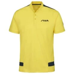 Table Tennis Clothing: Stiga Shirt Creative Yellow/Peacoat Blue