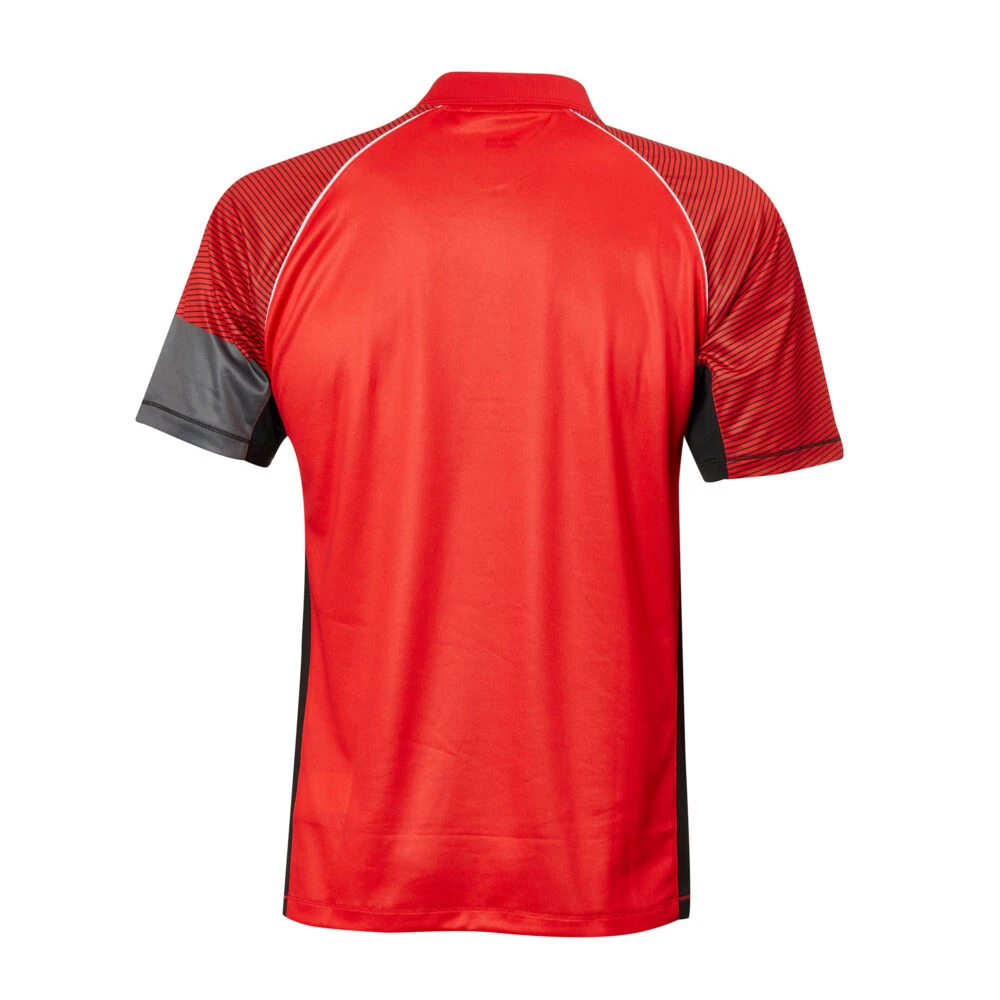 Table Tennis Clothing: Andro Tilston Shirt – Red/Black - Image 2