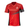 Table Tennis Clothing: Andro Tilston Ladies Shirt – Red/Black