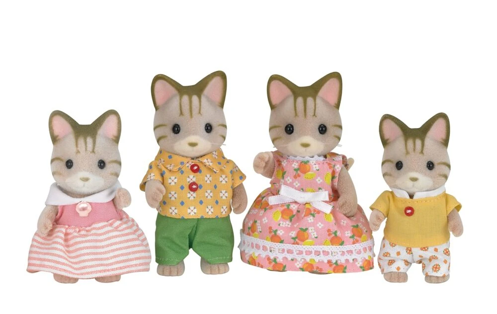 Sylvanian Family – Striped Cat Family - Image 2