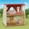 Sylvanian Family – Red Roof Cosy Cottage Starter Home With A Rabbit Figure & Furniture