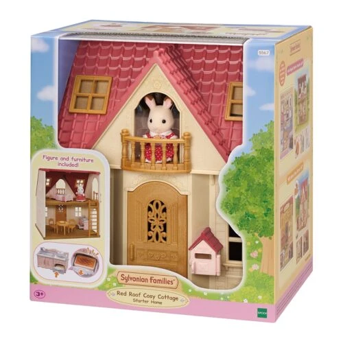 Sylvanian Family – Red Roof Cosy Cottage Starter Home With A Rabbit Figure & Furniture - Image 8