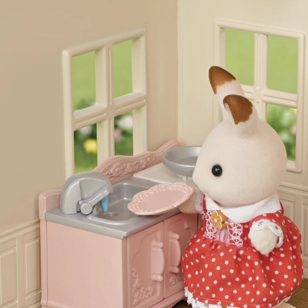 Sylvanian Family – Red Roof Cosy Cottage Starter Home With A Rabbit Figure & Furniture - Image 6