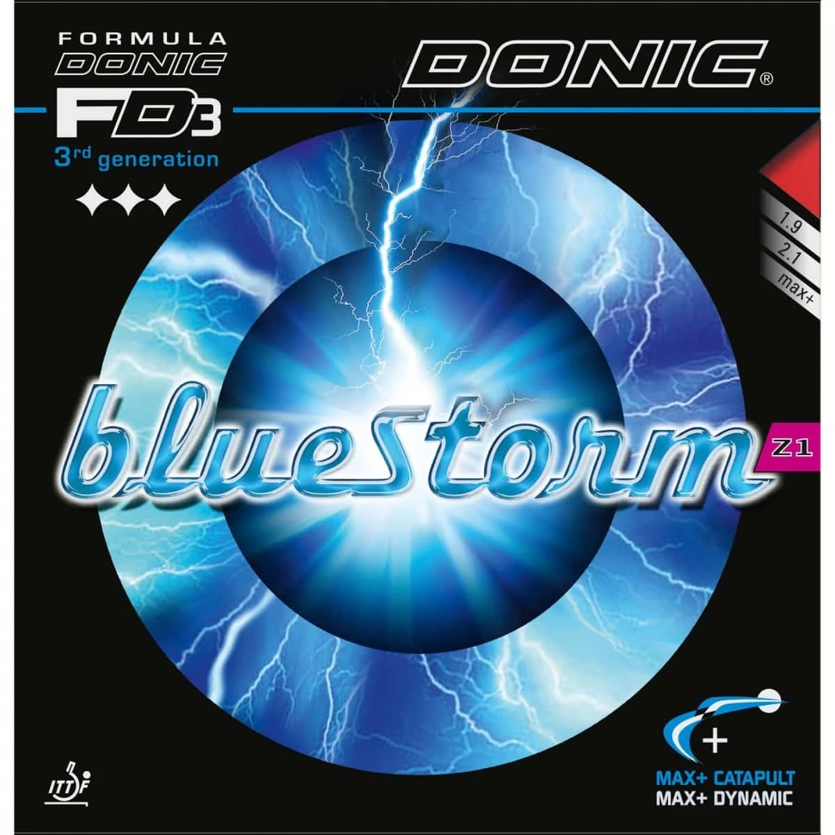 Table Tennis Rubber: Donic Blue Storm Z1