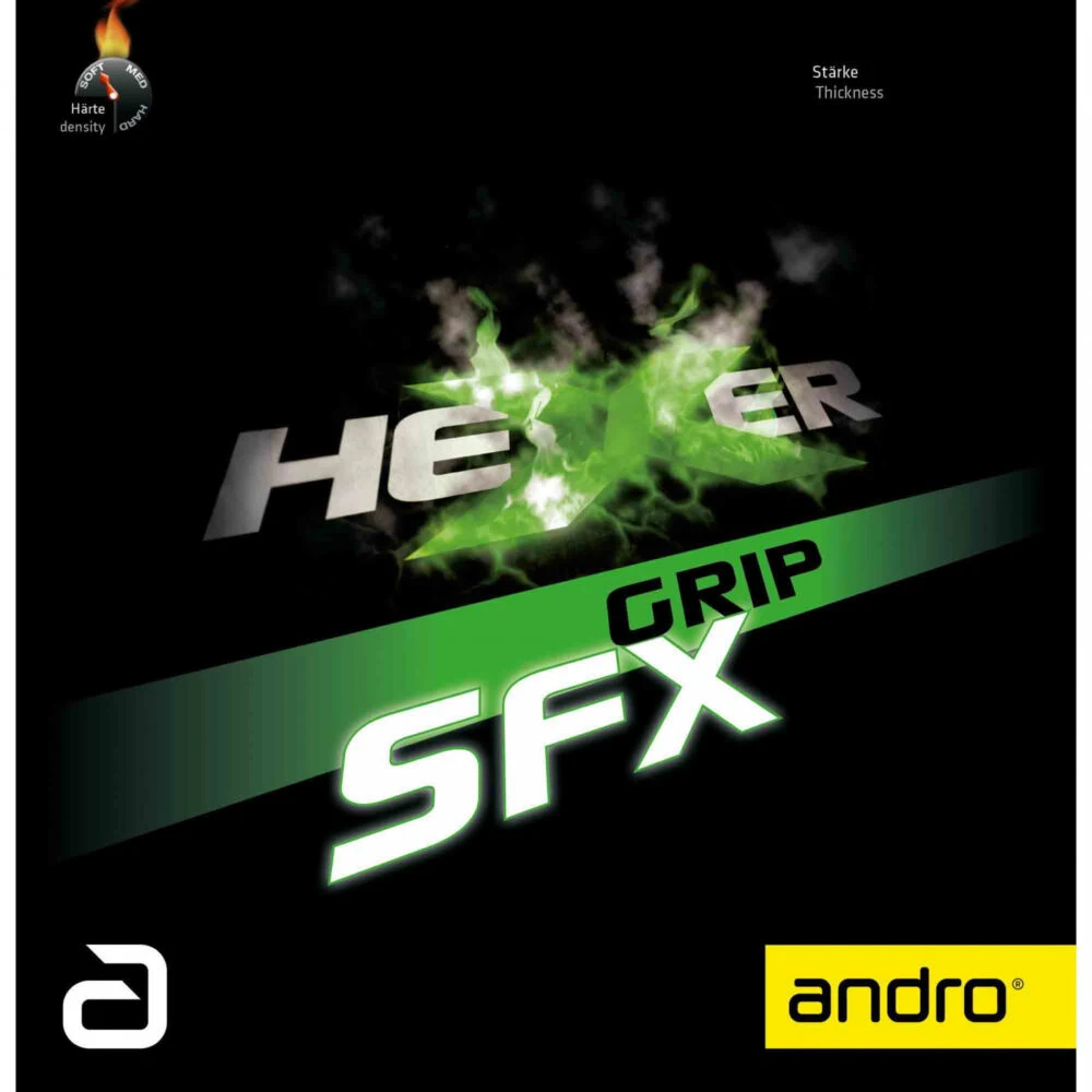 Table Tennis Rubber: Andro Hexer Grip SFX