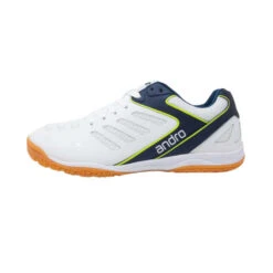 Table Tennis Footwear: Andro Cross Step Shoes – White