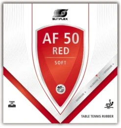 Table Tennis Rubber: Sunflex Rubber AF 50 RED