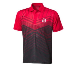Table Tennis Clothing: Andro Letis Shirt – Red