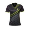 Table Tennis Clothing: Andro Liska Womens Shirt – Black/Yellow (XS Only)