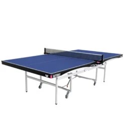 Table Tennis Table: Butterfly Space Saver 25 Rollaway Table – Blue ( Net Not Included)