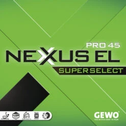 Table Tennis Rubber: Gewo Nexxus EL Pro 45 Super Select