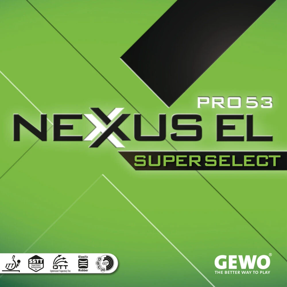 Table Tennis Rubber: Gewo Nexxus EL Pro 53 Super Select