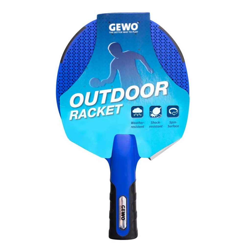 Table Tennis Bat: Gewo Outdoor Deluxe Bat – Blue