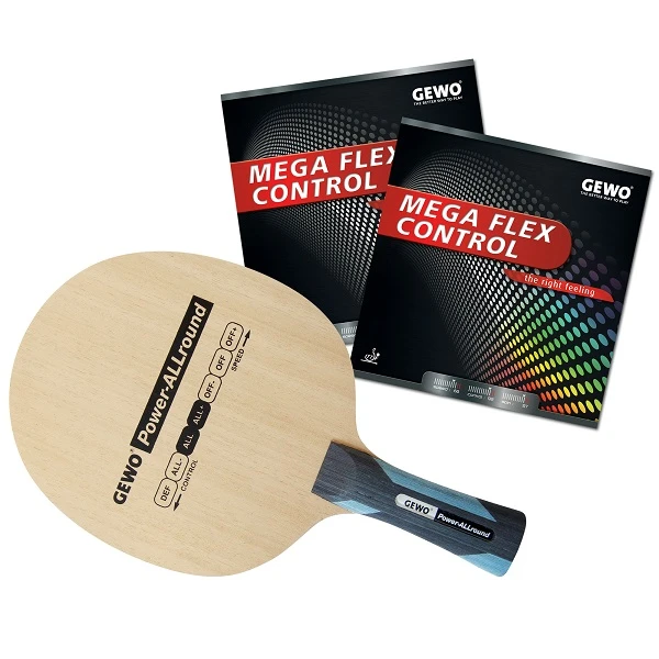 Table Tennis Bat: Gewo Power Allround Plus Megaflex 2mm Rubbers