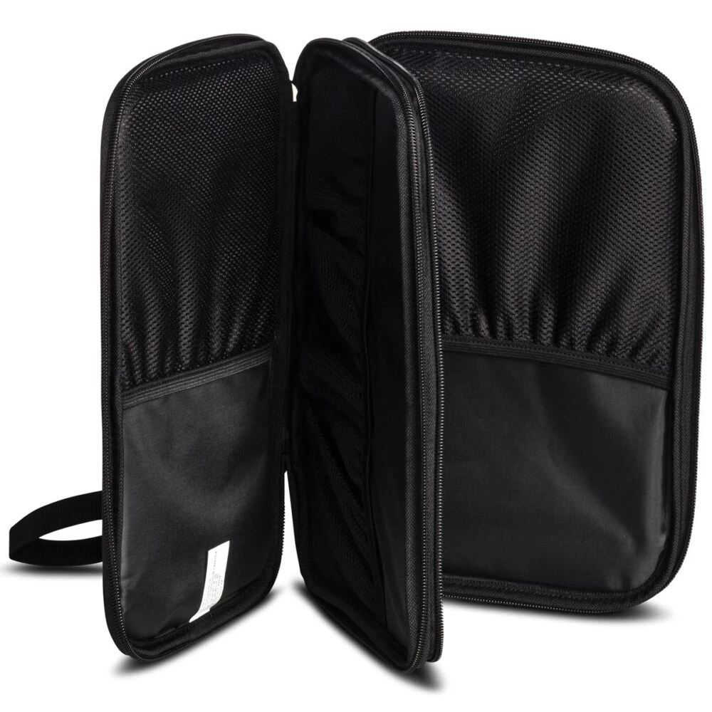 Table Tennis Luggage: Hallmark Double Wallet – Black - Image 2