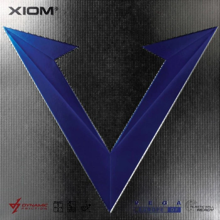 Table Tennis Rubber: Xiom Vega Europe DF Dynamic Friction