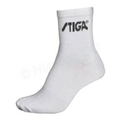 Table Tennis Footwear: Stiga Socks Active – White (pack Of 3)