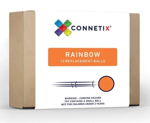 Connetix 12 Piece Rainbow Replacement Ball Pack