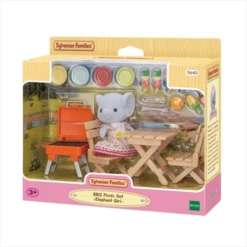 Sylvanian Families – BBQ Picnic Set With Elephant Girl
