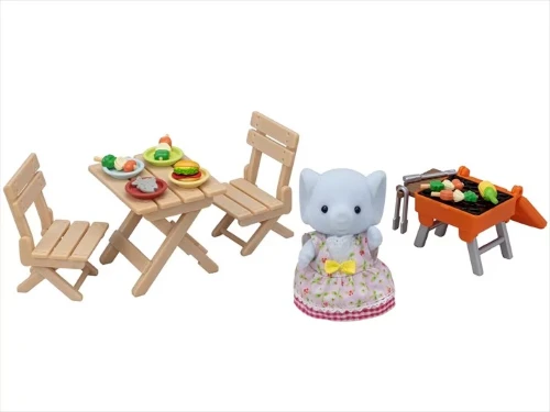 Sylvanian Families β BBQ Picnic Set With Elephant Girl - Image 5