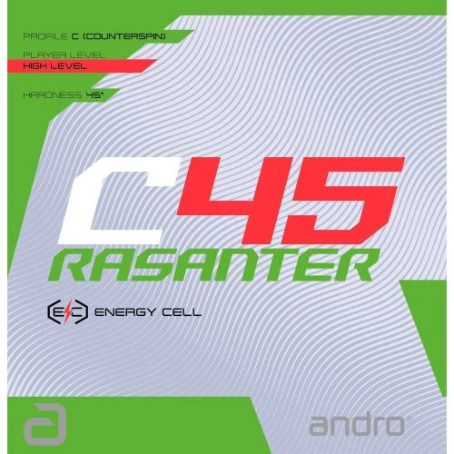 Table Tennis Rubber: Andro Rubber Rasanter C45
