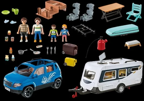 Playmobil – Caravan With Car - Image 3