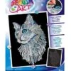 Sequin Art – White Cat