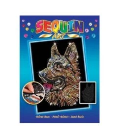 Sequin Art – German Shepherd- Blue