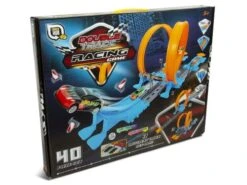 Speed Hub Double Track Racing Game 40 Piece Set Multi Race Track & Stunt Set Up 1-2 Players Boys Kids 5+ Gift