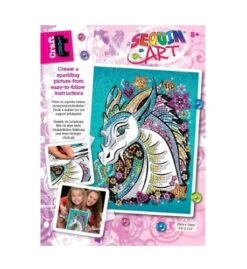 Sequin Art – Dragon – Craft Teen