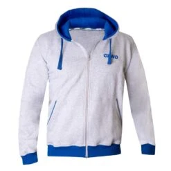 Table Tennis Clothing: Gewo Tracksuit Jacket Hoody Cervo Grey/Blue