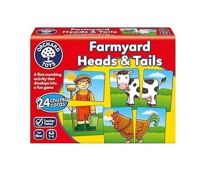 Orchard Toys: Farmyard Heads And Tails Game