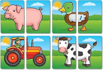 Orchard Toys: Farmyard Heads And Tails Game - Image 5