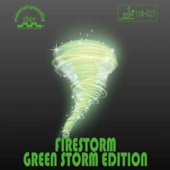 Table Tennis Rubber: Der Materialsta Firestorm Green Storm
