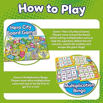 Orchard Toys: Times Tables Heroes Maths Game - Image 2
