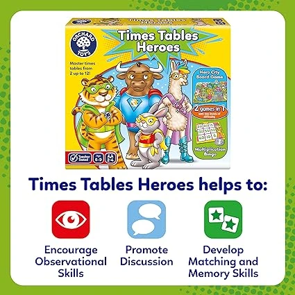 Orchard Toys: Times Tables Heroes Maths Game - Image 4