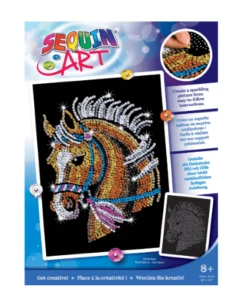 Sequin Art – Horse – Blue