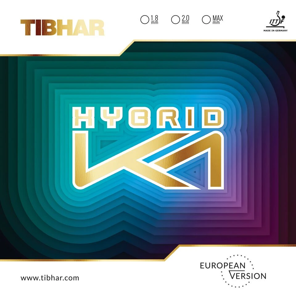 Table Tennis Rubber: Tibhar Hybrid K1 European