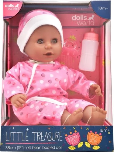 Dolls World Little Treasure β Black Girl Baby Doll