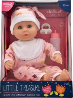 Dolls World Little Treasure – White Girl Baby Doll