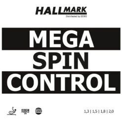 Table Tennis Rubber: Hallmark Mega Spin Control
