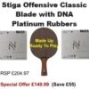 Table Tennis Bat: Stiga Offensive Classic Blade With DNA Platinum Rubbers