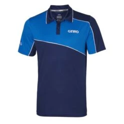 Table Tennis Clothing: Gewo Shirt Pinto Navy/Royal