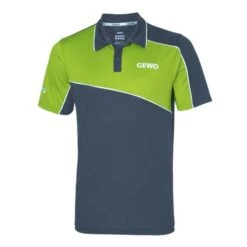 Table Tennis Clothing: Gewo Shirt Pinto Nine Iron/Lime