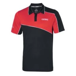 Table Tennis Clothing: Gewo Shirt Pinto Red/Black