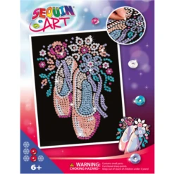 Sequin Art – Ballet Shoes – Red